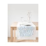 Realhomes Mavi Home Sweet Home Modern Süet Runner