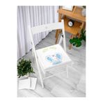 Realhomes Mavi Sevimli Fil Tasarımlı Modern Fermuarlı Sandalye Minderi