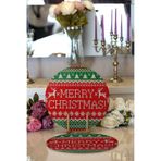 RealHomes Merry Christmas Motifli Dijital Baskılı Modern 2 1 Yuvarlak Servis Altlığı Supla