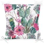RealHomes Mint Yeşili Çöl Bitkisi Modern Pofidik Sandalye Minderi