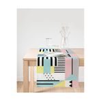 Realhomes Modern Geometrik Şekiller Süet Runner
