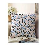 RealHomes Modern Renkli Şekiller Çift Taraflı Raşel Örme Yastık Kırlent Kılıfı, Sonil-K2044-43x43cm