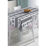 RealHomes Özel Tasarım 3d Dijital Baskılı Masa Örtüsü, Masa-66-140x140cm
