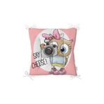 RealHomes P429 Özel Tasarım Düğmeli Pofidik Sandalye Minderi