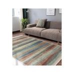 RealHomes Patchwork Zeminde Örme Motifli Kilim Desenli Klasik Oturma Odası Koridor & Antre Kaymaz Saçaklı Halı HaliDik-Deluxe-11828, 150 x 300