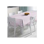 RealHomes Pembe Çizgili Motifli Modern Dijital Baskılı Masa Örtüsü, Rh-Masa-5237pembe-120x140