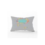 RealHomes Pembe Zeminde Unicorn At Desenli Çocuk Odası Dikdörtgen Yastık Kılıfı, Dik-4349-35x55