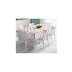 RealHomes Pembe Zigzag Desenli Altın Detaylı Modern Masa Örtüsü 40x220 cm, Masa3223-140x220