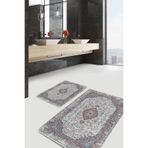 RealHomes Real Homes Antika Zeminde Hereke Motifli Geleneksel Eskitme Motifli Avangarde 2'li Banyo & Mutfak Paspas Takımı