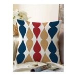 RealHomes Renkli Damla Tasarımlı Dekoratif Raşel Örme Yastık Kırlent Kılıfı, Sonil-KRyl176-43x43cm