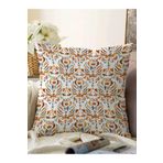 RealHomes Renkli Etnik Tasarımlı Dekoratif Raşel Örme Yastık Kırlent Kılıfı, Sonil-KRyl45-43x43cm
