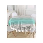 RealHomes Soyut Tarzda Onedraw Çizimli Dijital Baskılı Modern Yuvarlak Masa Örtüsü - Çap 140cm, MasaYuv-10279-140x140cm