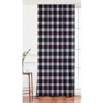 RealHomes Tek Kanat Beyaz Zemin Üzerinde Renkli Ekose Desenli Dijital Baskılı Fon Perde, Rh-PerdeTek-8669-140x200cm