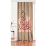 RealHomes Tek Kanat Bohemian Özel Tasarım Dijital Baskılı Fon Perde, Rh-PerdeTek-5870-140x200cm