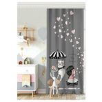 RealHomes Tek Kanat Fashion Girl Dijital Baskılı Modern Çocuk Odası Fon Perde, Rh-CPerdeTek-713-140x200
