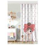 RealHomes Tek Kanat Fashion Girl Dijital Baskılı Modern Çocuk Odası Fon Perde, Rh-CPerdeTek-715-140x200