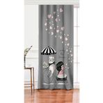 RealHomes Tek Kanat Fashion Girl Dijital Baskılı Modern Salon Fon Perdesi, Rh-PerdeTek-713-140x260