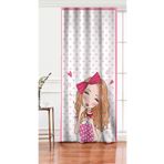 RealHomes Tek Kanat Fashion Girl Dijital Baskılı Modern Salon Fon Perdesi, Rh-PerdeTek-716-140x260