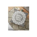 RealHomes YER-310 Home Sweet Home Dijital Baskılı Dekoratif 70x70 cm Yer Minderi
