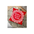 RealHomes YER-504 Home Sweet Home Dijital Baskılı Dekoratif 70x70 cm Yer Minderi