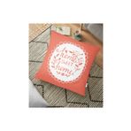 RealHomes YER-509 Home Sweet Home Dijital Baskılı Dekoratif 70x70 cm Yer Minderi