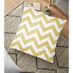 RealHomes Zigzag Desen Dijital Baskılı Dekoratif 70x70 cm Yer Minderi