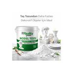 REALİTY YAPI Taş Tozu - Hızlı Donan Profesyonel Taş Tozu - Mumluk Biblo - tepsi - heykel - Hobi Harcı - 5 Kg