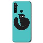 Realme 5I Cat Vector Baskılı Uyumlu Silikon Kılıf