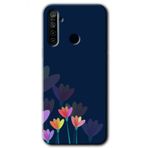 Realme 5I Çizim Çiçekleri Baskılı Uyumlu Silikon Kılıf