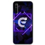 Realme 5I Dark Neon Yaprak G Harfi Baskılı Uyumlu Silikon Kılıf