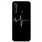Realme 5I Heart Rytm Baskılı Uyumlu Silikon Kılıf