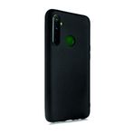 Realme 5i İle Uyumlu Kılıf Kamera Korumalı Silikon Ruber Arka Kapak Siyah