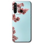 Realme 5I Japon Çiçeği Baskılı Uyumlu Silikon Kılıf