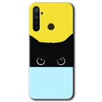 Realme 5I Kara Kedi Baskılı Uyumlu Silikon Kılıf