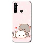 Realme 5I Kedi Aşkı Baskılı Uyumlu Silikon Kılıf