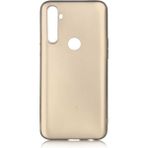Realme 5i Kılıf Soft ve Pürüzsüz Yüzey Ipeksi Silikon Kapak Hopy - Gold