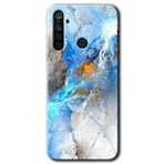 Realme 5I Mavi Buzul Baskılı Uyumlu Silikon Kılıf