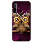 Realme 5I Owl Bird Branch Baskılı Uyumlu Silikon Kılıf