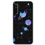 Realme 5I Samanyolu Galaksi Baskılı Uyumlu Silikon Kılıf