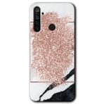 Realme 5I Simli Mermer Baskılı Uyumlu Silikon Kılıf