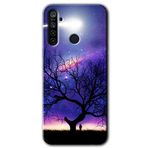 Realme 5I Uzay Silüet Baskılı Uyumlu Silikon Kılıf