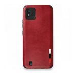 Realme C11 2021 Loop Deri Silikon Kırmızı Kılıf