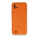 Realme C11 2021 Nano İçi Kadife Silikon Turuncu Kılıf