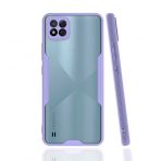 Realme C11 2021 Platin Silikon Lila Kılıf