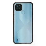Realme C21 Kılıf Miami Şeffaf Silikon - Siyah-(5796)