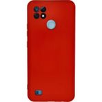 Realme C21 Kılıf Nano Içi Kadife Silikon - KIRMIZI-(5796)