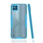 Realme C21 Kılıf Platin Silikon - Mavi-(5796)