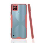 Realme C21 Kılıf Platin Silikon - Pembe-(5796)