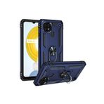 Realme C21 Kılıf Vega Yüzüklü Standlı Tank Zırh Kapak + Ekran Koruma 5890