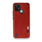 Realme C21 Loop Deri Silikon Kırmızı Kılıf